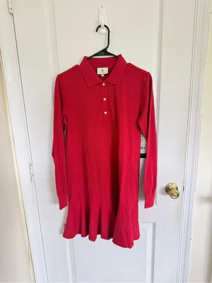 Tuckernuck NEW Pique May Polo Dress in Red thumbnail 6