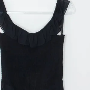 Ralph Ralph‎ Lauren Black Off Shoulder Smocked Midi Dress Womens Size Medium thumbnail 2