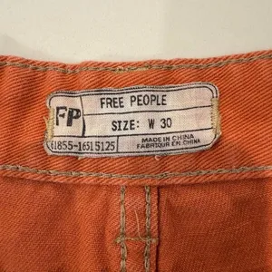 Free People Raw Hem CutOff Denim Jean Shorts Womens 30 Faded Burnt Orange Summer thumbnail 4