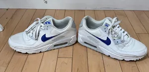 Nike Air Max 90 White with Blue Swoosh Size 9 / 40.5 thumbnail 6