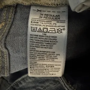 Gap Womens Jeans Curvy Skinny Leg Denim Mid-Rise Stretch Indigo Blue Size 34R thumbnail 8