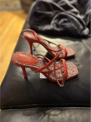 COACH Kaia Leather Sandal size 8.5 thumbnail 2