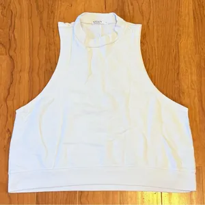 STATESIDE High Neck Tank Top‎ Large Arm Hole White Size Large thumbnail 1