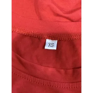 Red sleeveless high neck tank top size XS thumbnail 5