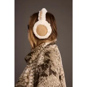 12th Tribe Crystal Ivory Faux Fur Ear Muffs Size O/SO/S thumbnail 3