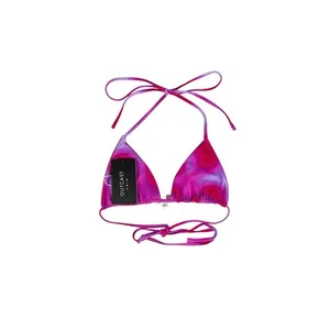 Outcast Swim Paloma Triangle Bikini Top Sol‎ Rosa Pink Red Size Large thumbnail 4