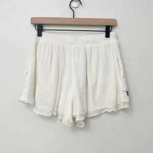 LOVERS + FRIENDS Serene Shorts in White Embroidered Floral‎ size Small thumbnail 3