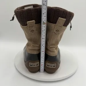 Sperry Top-Sider‎ Brown Syren Misty Knit Cuff Waterproof Duck Boots Women's 11 thumbnail 5