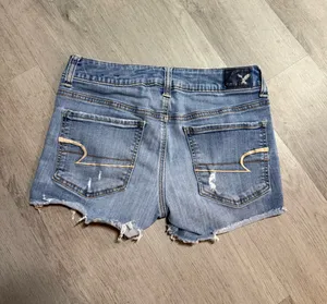 American Eagle midi denim shorts thumbnail 5