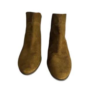 Lucky Brand Boots Womens Size 9.5M Suede Block Heel Ankle Zip‎ Western Shoes thumbnail 3