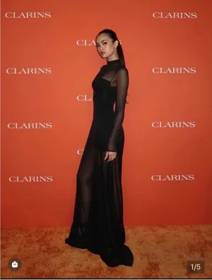 OW Collection Kya Mesh Dress Black thumbnail 2