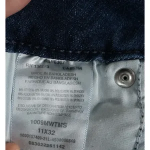 Wrangler Jeans Womens 11/32 Blue Denim Mid RIse‎ Straight Leg Western Stretch thumbnail 8
