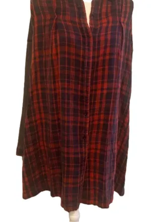 Nwt Paper‎ Crane Flannel Shirt Dress thumbnail 1