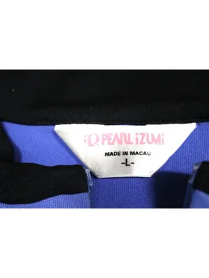 Pearl Izumi Size L Blue Periwinkle Black Sleeveless Cycling Jersey 3 Pocket Back thumbnail 4