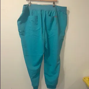 Womens New Figs High Waisted Zamora Yoga Jogger Scrub Pant Surgical Green 6XLR thumbnail 3