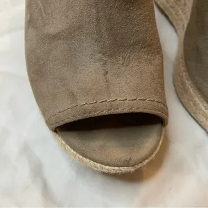 Target - Universal Thread Suede Espadrille Wedge Sandal Heels, Tan, Size 6, EUC thumbnail 7