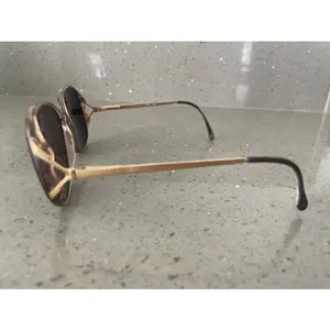 Vintage Luxottica Brownmist Fran 130 Eyeglasses Frames ONLY Brown Mist France thumbnail 3