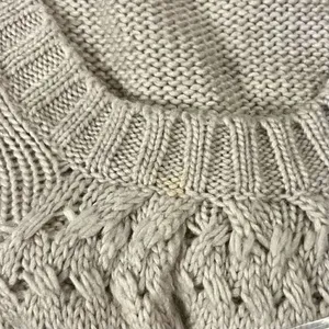 Vertigo Cream Short Sleeve Batwing Dolman Oversized Sweater Extra Small thumbnail 10
