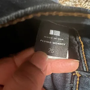 Flying Monkey Dark Wash Skinny Jeans Classic Denim‎ Pants Size 25 thumbnail 3