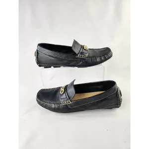 Cole Haan Women's Leather Driving Loafers Navy Gray Shoes Slip On 7.5 Size 8B thumbnail 12