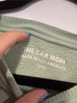 Mint Green Car Mom “I didn’t expect to get out‎ of my car” Crewneck Sweatshirt thumbnail 2
