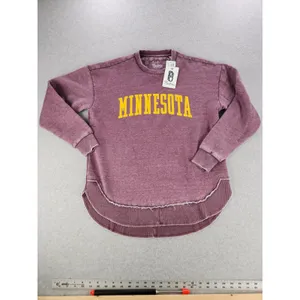 Women's SMALL Pressbox Minnesota Golden Gophers Vintage Wash Pullover Sweatshirt thumbnail 2