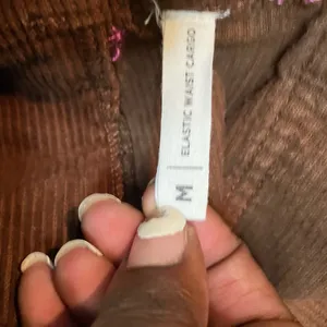 PacSun Womens Heartbreaker Brown Corduroy Cargo Elastic Waist Pants Size Medium thumbnail 7