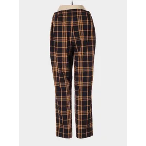 Wilfred Darontal Yellow Brown Plaid Trousers Straight Leg Size 2 Academia Preppy thumbnail 5