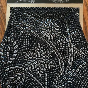 Vintage Golden Name Beaded Evening Bag Purse thumbnail 4