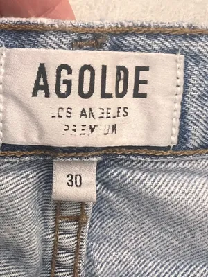 AGOLDE Los Angeles Premium Jeans – Size 30, Straight Leg with Raw Hem thumbnail 4
