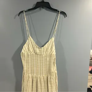 Free People Marigold Plaid Tiered Maxi Sun Dress NWT Boho Farmhouse Size XS thumbnail 3