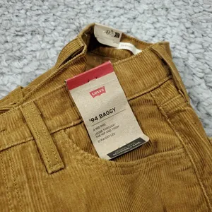 Levi's 94 Baggy Corduroy Brown Straight Leg Loose Pants Y2K 90s Size 24 x 31 thumbnail 5