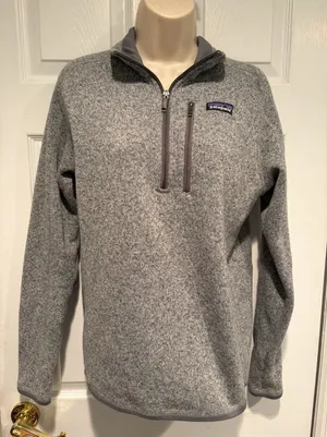 Patagonia Better‎ Sweater 1/4 Zip Womens Small Gray Fleece Pullover STY25522 thumbnail 1