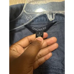 Chadwicks Women's Blue Denim Jacket Size 4 Button Front‎ Pockets Casual thumbnail 2