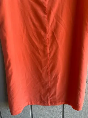 Amanda‎ Uprichard Silk Coral Orange Sleeveless Shift Mini Dress Size L thumbnail 9