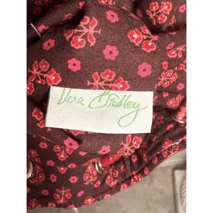Vera Bradley Backpack Womens Red Pink Paisley Quilted Cotton‎ Drawstring Bag thumbnail 5