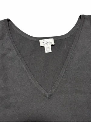 Lilly Pulitzer Black Silk Blend Tank XL thumbnail 2