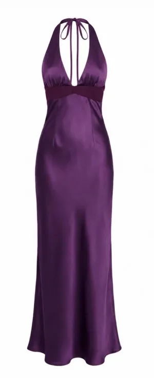 Princess Polly Odyssa Halter Maxi Dress Purple thumbnail 1