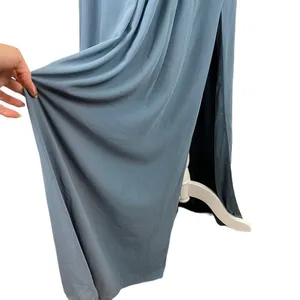 Lulus Endless Glamour Slate Blue Strapless Maxi Dress XL – Pleated Wedding Guest thumbnail 13