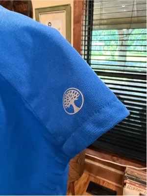 Healing Hands 360 Sandy Scrub Top Royal Blue Zip Stand Collar Stretch Womens M thumbnail 7