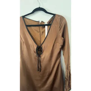NWT House of CB Sakina Copper Satin Mini Dress Size Small thumbnail 6