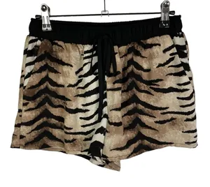 Forever 21 Brown & Black Zebra Chiffon Pull On Shorts‎ XS thumbnail 1