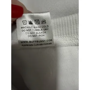 Buff Bunny Collection Sweatshirt Floral Skull Graphic White Size Medium thumbnail 10