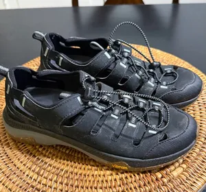 Dansko Women Black Vibram Sole Athletic Hiking Sandals‎ Size 38 Bungee Lace thumbnail 1