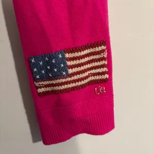 Lauren Ralph Lauren Hot Pink American Flag Scarf thumbnail 3