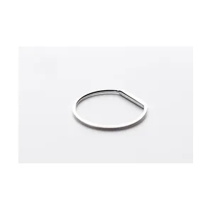 NEW Women's Dainty‎ White Gold-Plated S925 LOVE Bar Ring Size 4 thumbnail 3