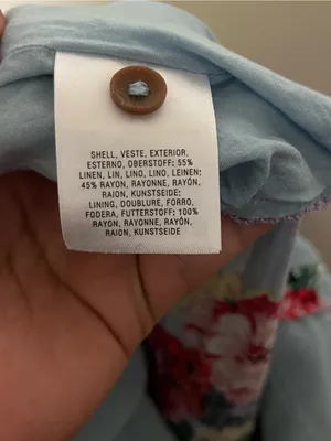 Anthropologie Maeve Blue Striped High-Low Floral Button Skirt thumbnail 9