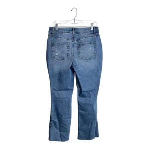 Maurices Kick Boot Ankle High Rise Jeans Medium Wash Ripped Western thumbnail 6
