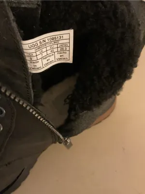 UGG Women's Black leather Lace-Up Combat Kilmer II Boots US 9 thumbnail 5