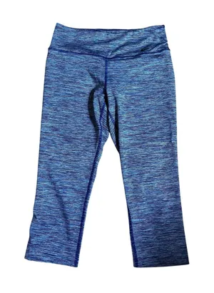 Nike Legend Dri-FIT Cropped Leggings‎ size Small Capri Blue Space Dye 90s Sporty thumbnail 1